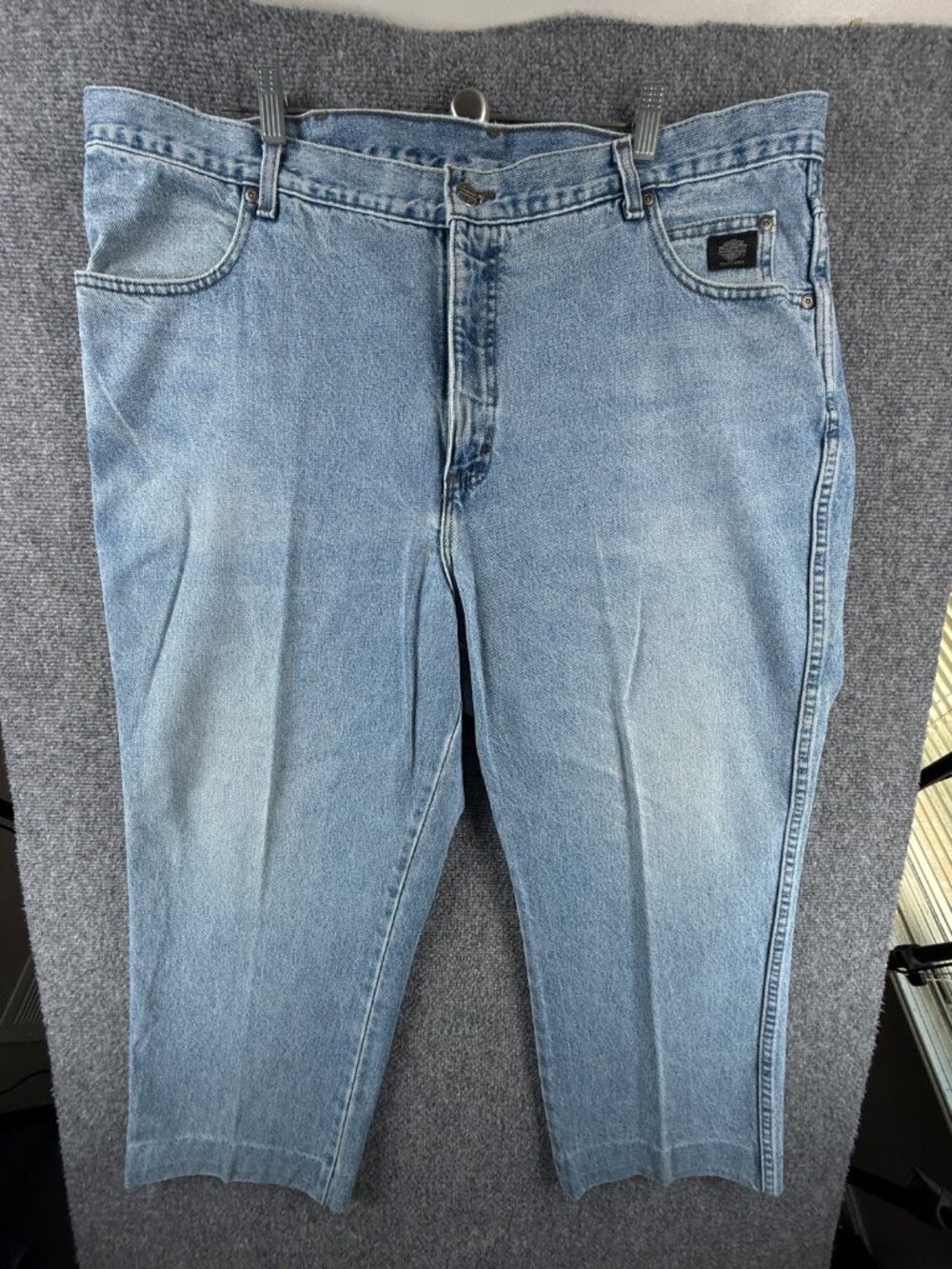VTG Harley Davidson Denim Jeans Blue USA Made Traditional Fit 90s ACTL 43X26